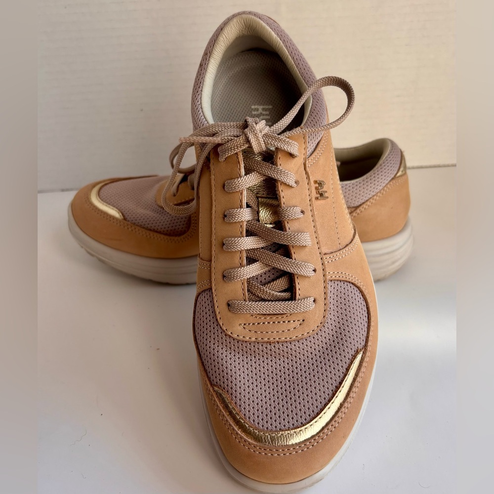 Kybun Vernier Women’s Swiss Air-Cushion Sneakers - Sand/Gold - US 7